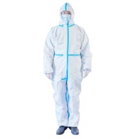 High quality portable One piece protective clothing disposable sterile waterproof isolation suit for whole body protection