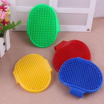 Durable soft and Flexible dog cat bath brushes adjustable size pet bathing massaging