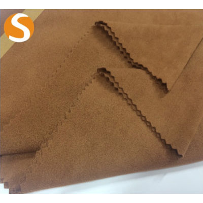 High quality 90%polyester 10%spandex double face suede fabric cloth