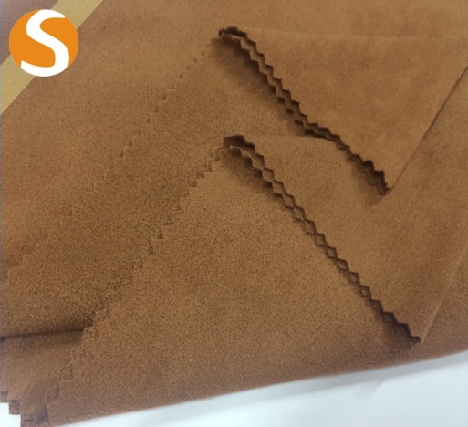 High quality 90%polyester 10%spandex double face suede fabric cloth